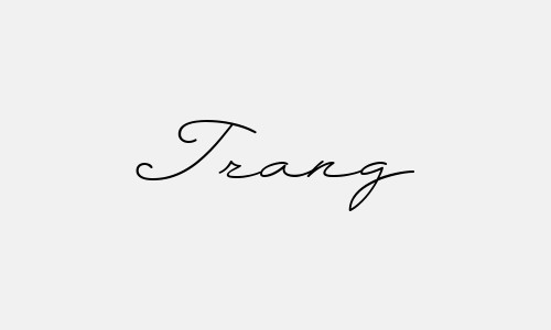 Collection of signature samples of beautiful Trang's name