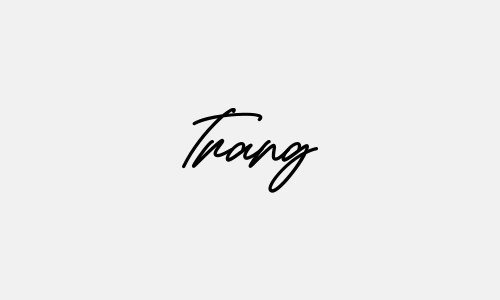 Tổng hợp mẫu chữ ký tên Trang đơn giản