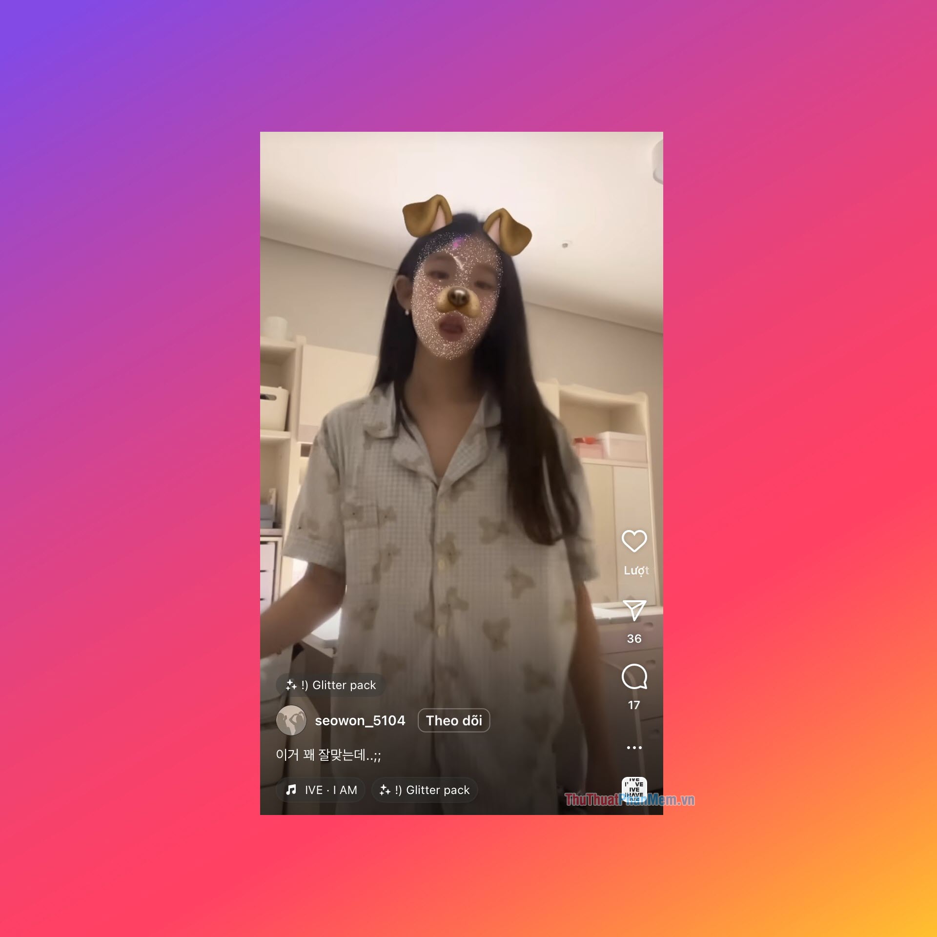 !) Glitter Pack – Filter mặt chó nổi tiếng trên Instagram