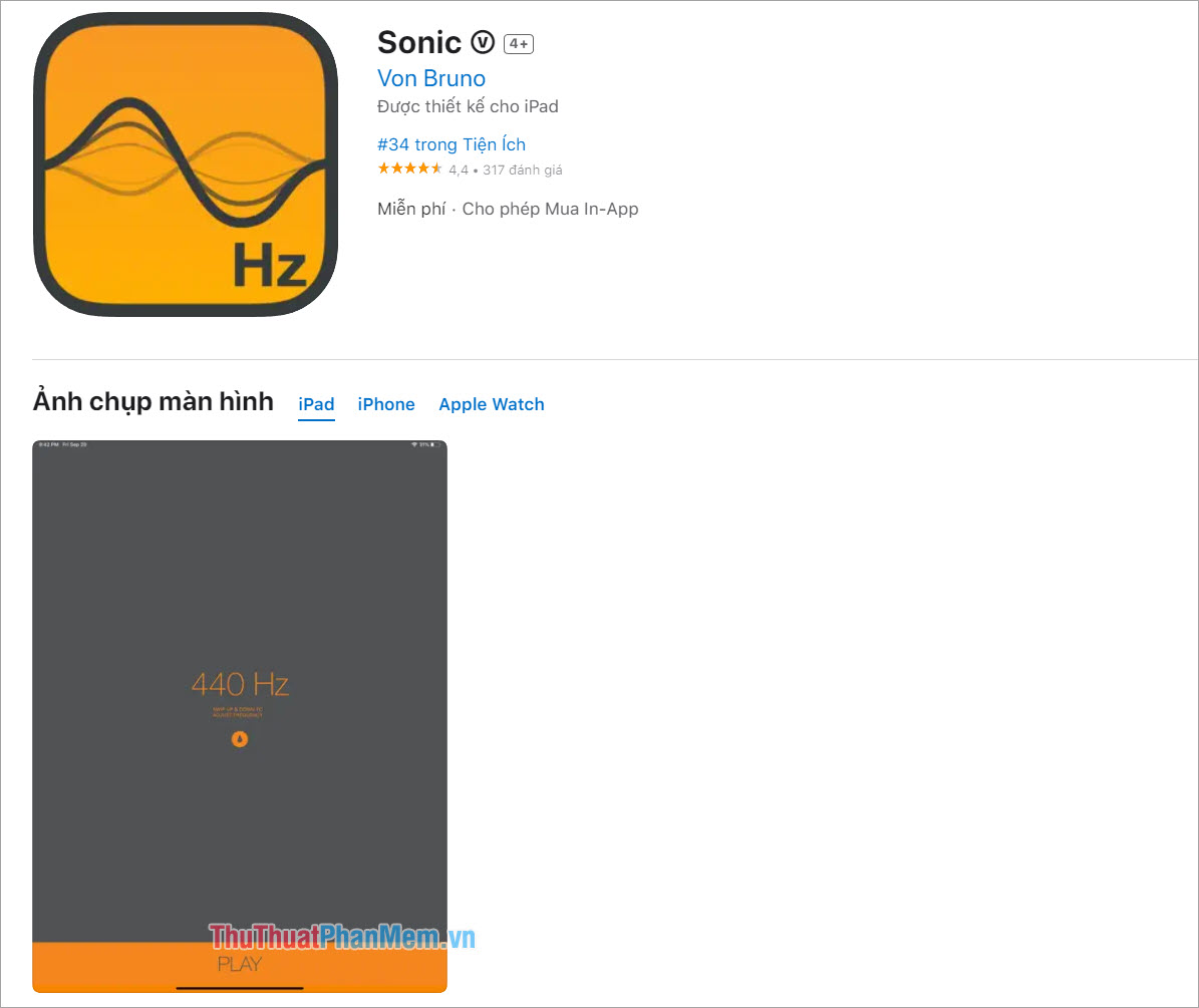 Sonic - Ứng dụng vệ sinh loa trên iPhone