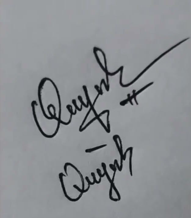 Chữ ký tên QUỳnh cho con gái