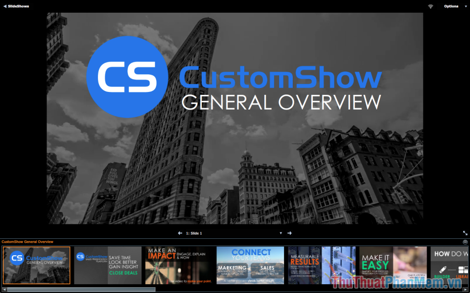 CustomShow – Phần mềm trình chiếu đơn giản