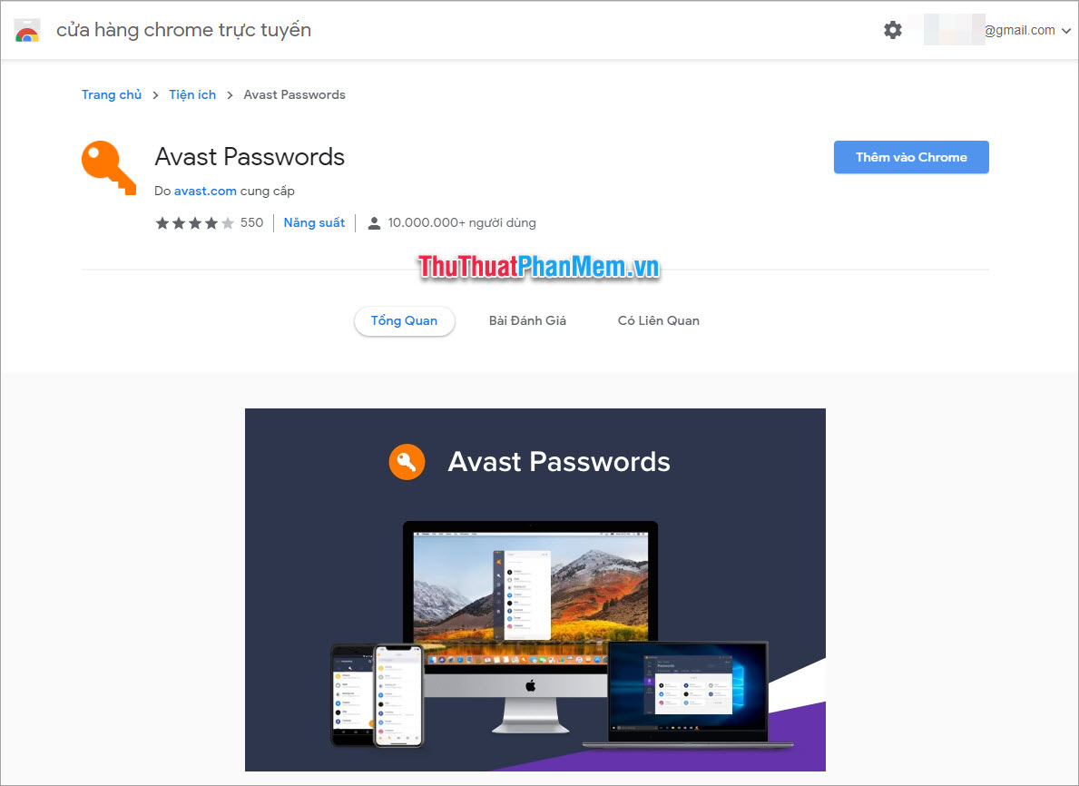 Add-on Avast Passwords sẽ giúp các bạn quản lý mật khẩu trên trình duyệt