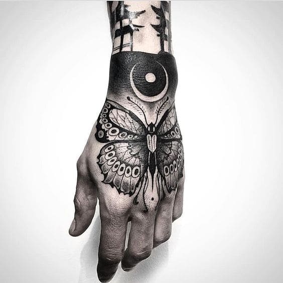 Tattoo mu bàn tay  siêu đẹp