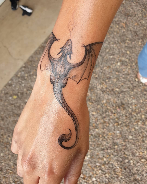 Ảnh tatoo rồng mini tuyệt đẹp