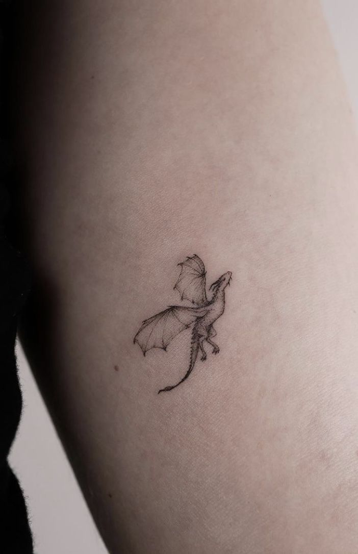 Hình tatoo rồng mini đẹp