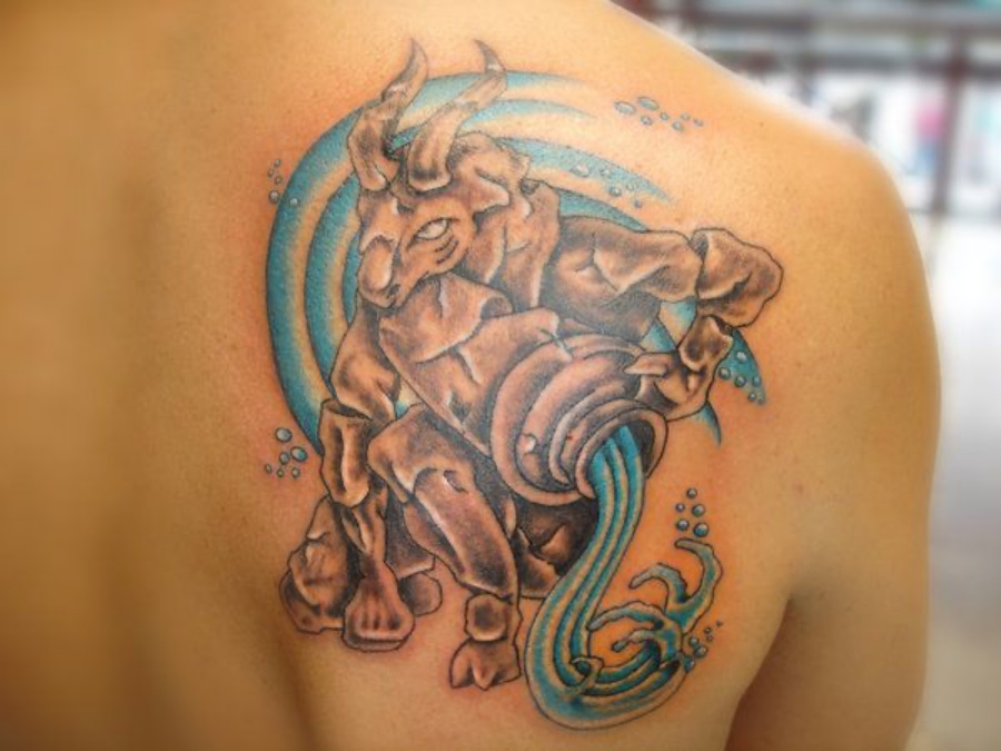 Hình tattoo cung Ma Kết cực đẹp