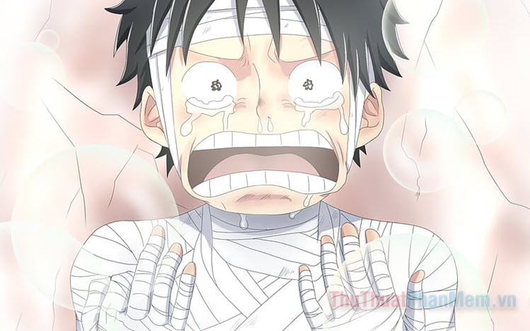 Hình ảnh Luffy buồn, khóc đẹp nhất