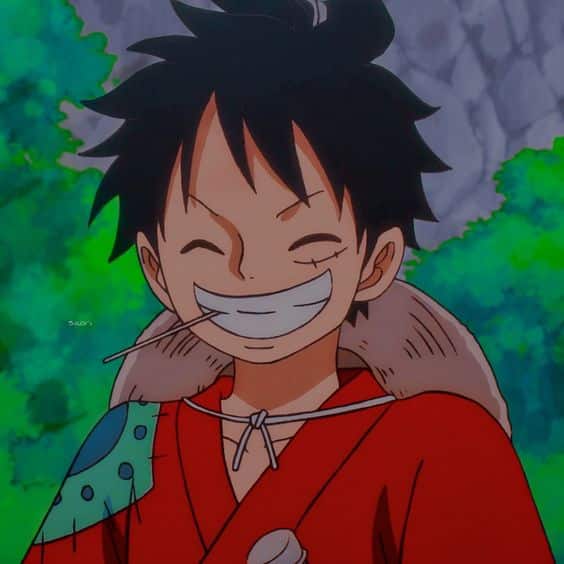 Hình ảnh Luffy cười siêu dễ thương
