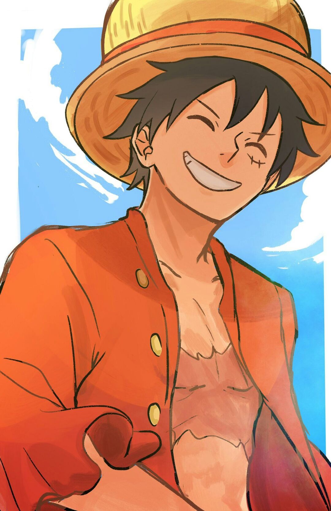 Hình ảnh Luffy cười