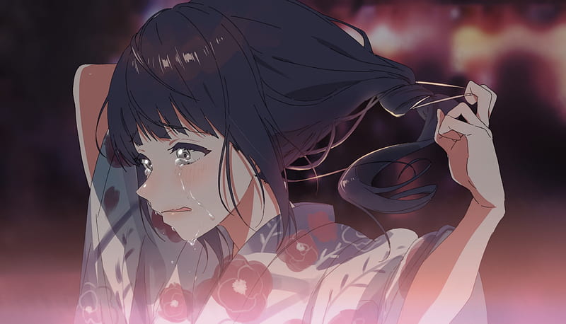 Hình anime buồn khóc