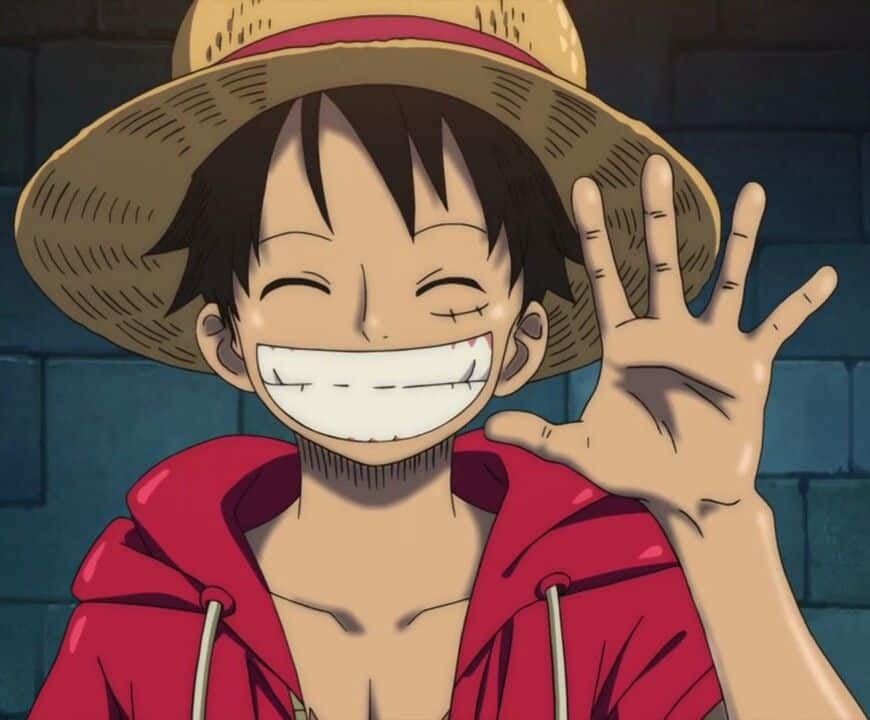 Hình Luffy cười dễ thương