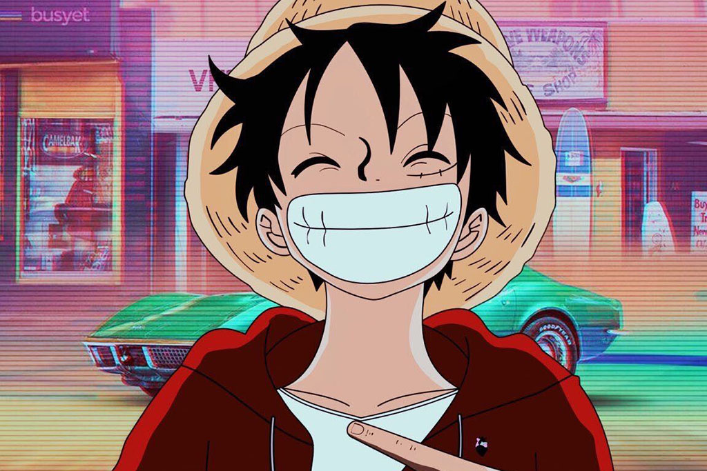 Hình Luffy cười rạng rỡ