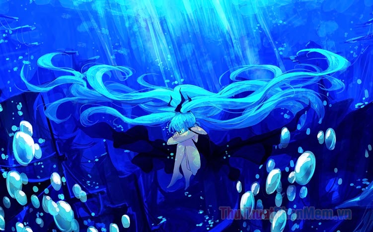 100+ Hình ảnh Anime màu xanh nước biển đẹp nhất