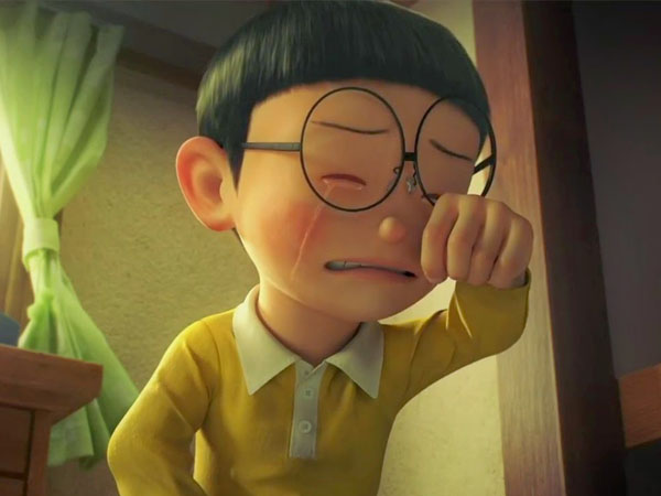 Ảnh Nobita khóc buồn 3 chiều đẹp