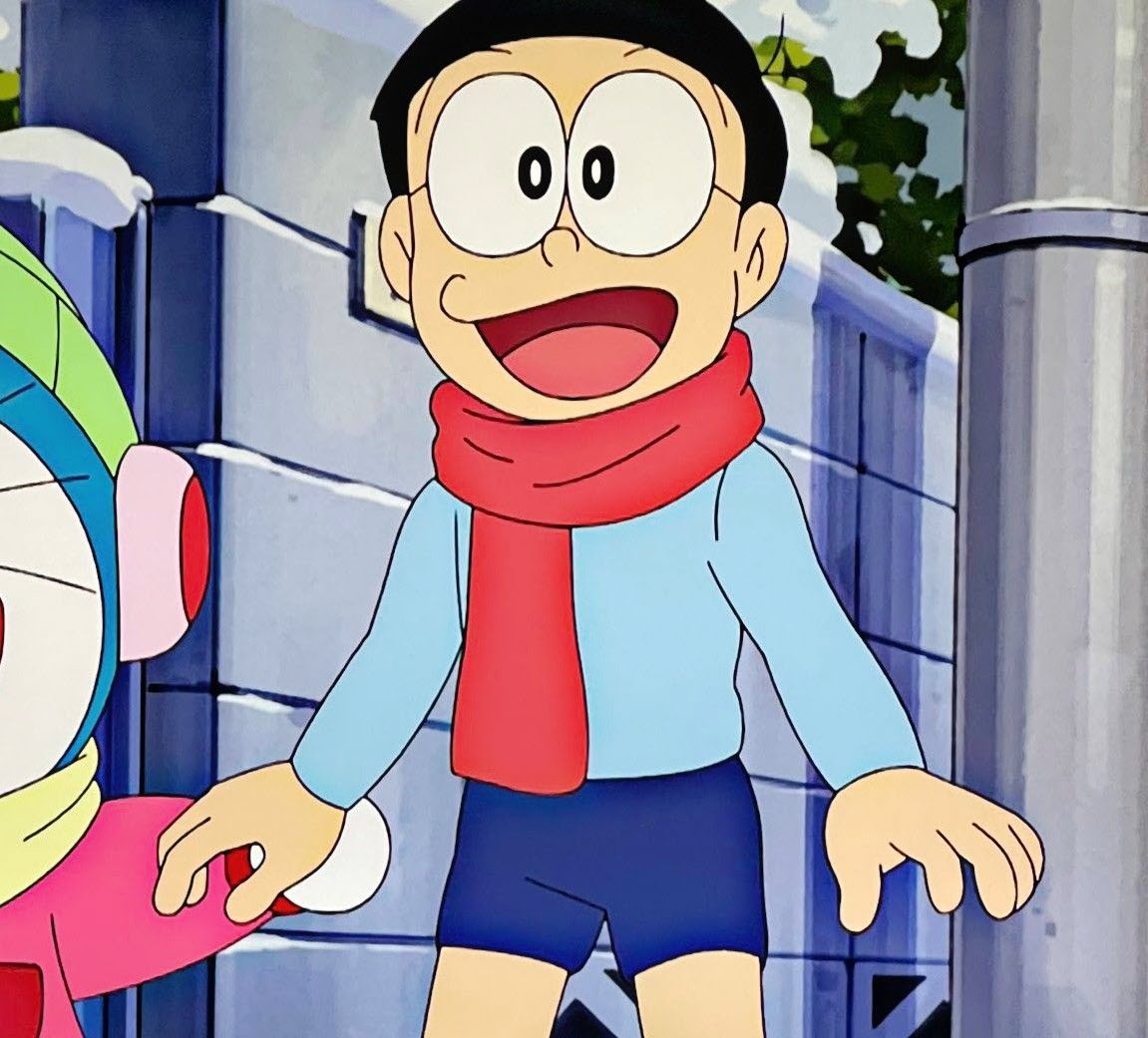Hình hình họa Nobita phiên phiên bản anime cực kỳ xứng đáng yêu