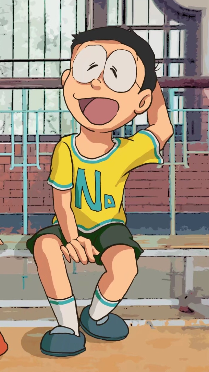 Hình Nobita phiên bạn dạng anime dễ dàng thương