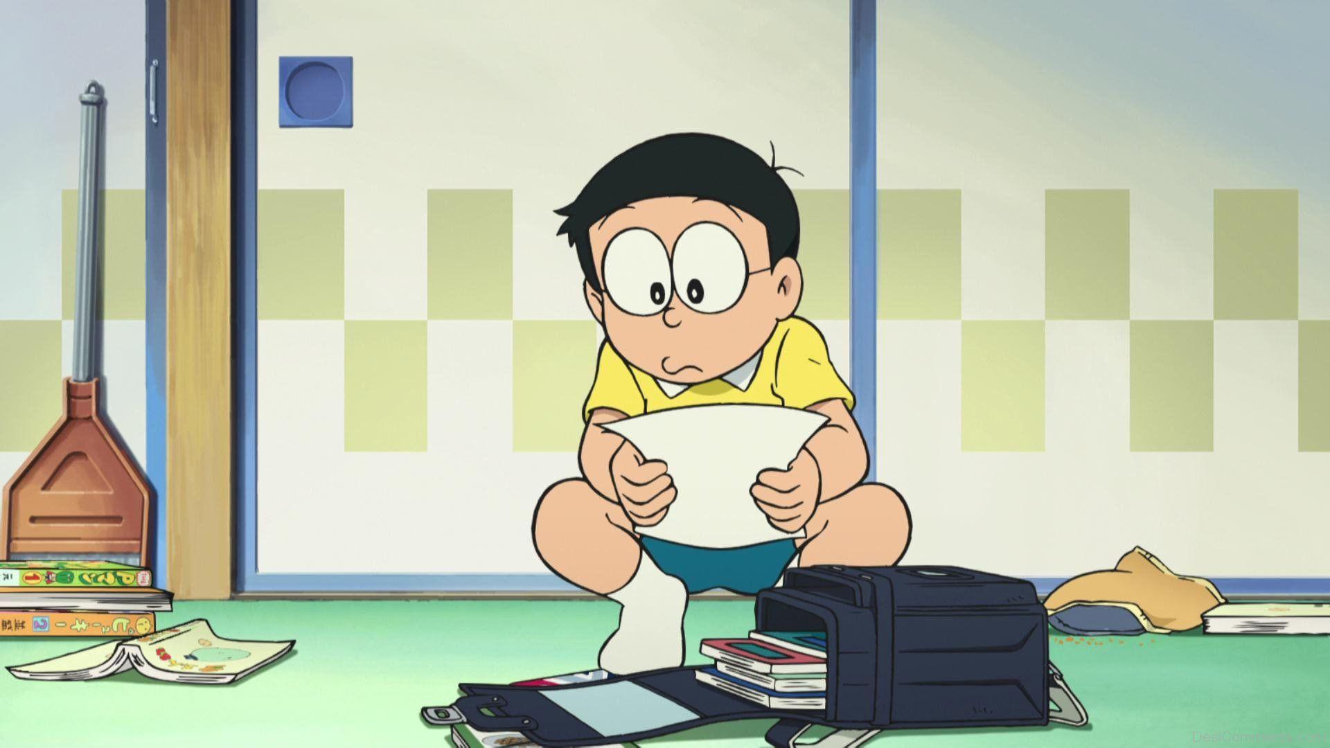 Hình Nobita phiên phiên bản anime tuyệt đẹp