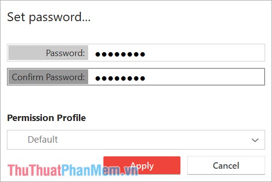 Đặt mật khẩu để bảo vệ AnyDesk