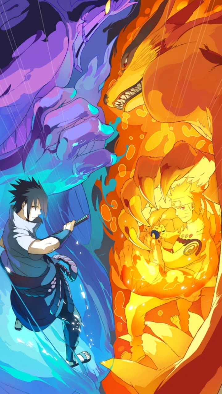 Ảnh nền Naruto và Sasuke cực đẹp