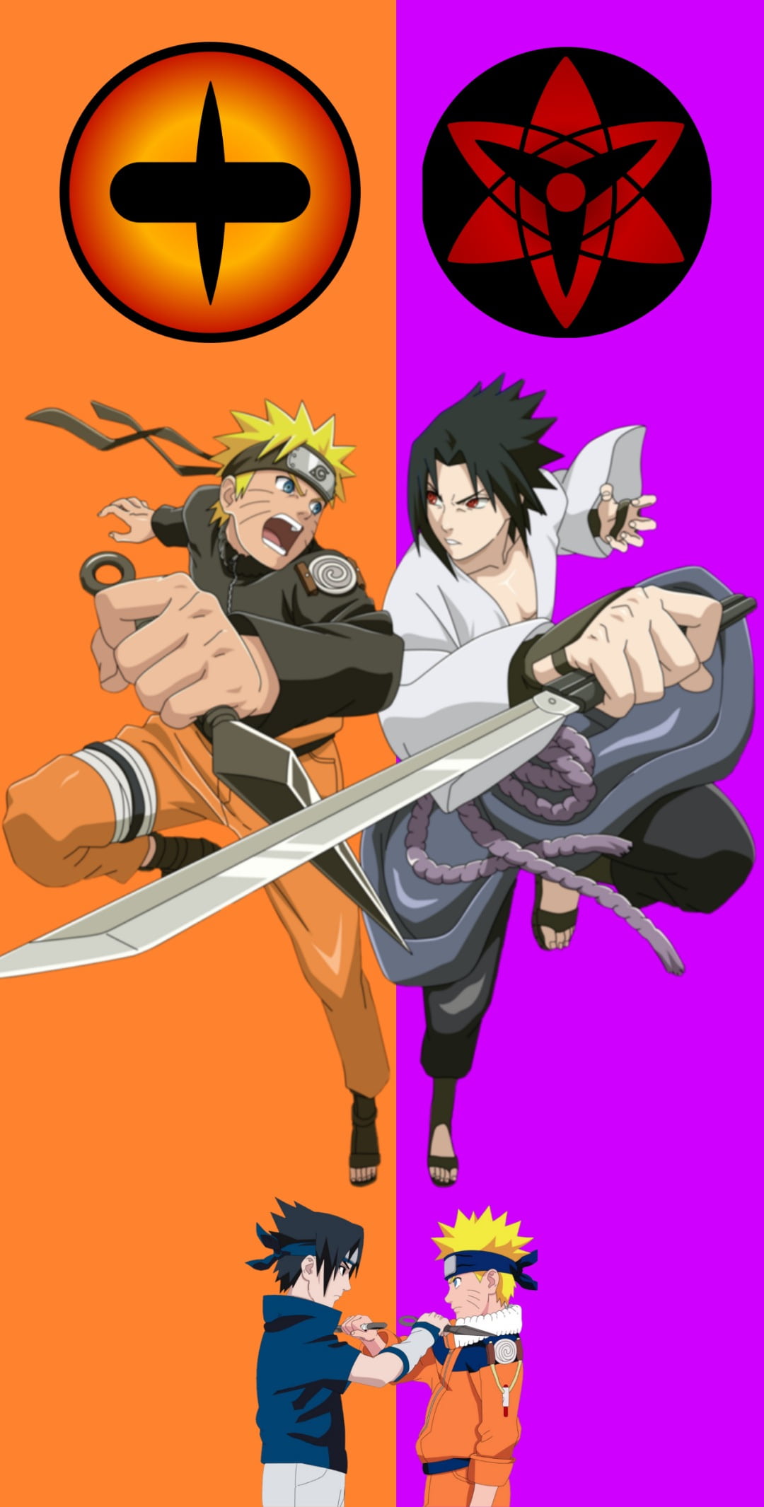 Wallpaper Naruto và Sasuke đẹp