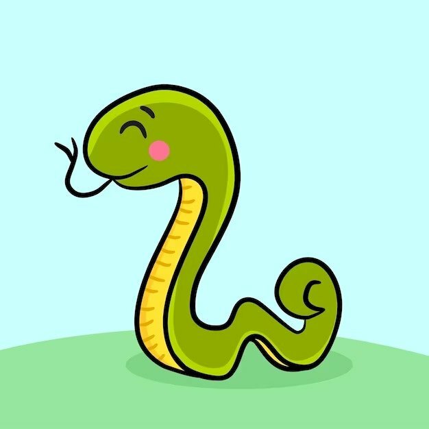 Hình ảnh rắn chibi siêu đẹp, độc đáo