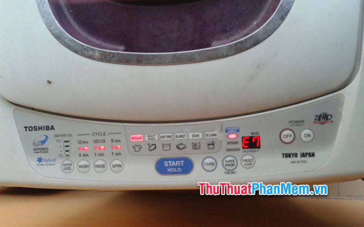 Cách hạn chế lỗi máy giặt Toshiba