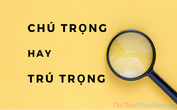 Chú trọng hay trú trọng? Từ nào mới đúng chính tả tiếng Việt?