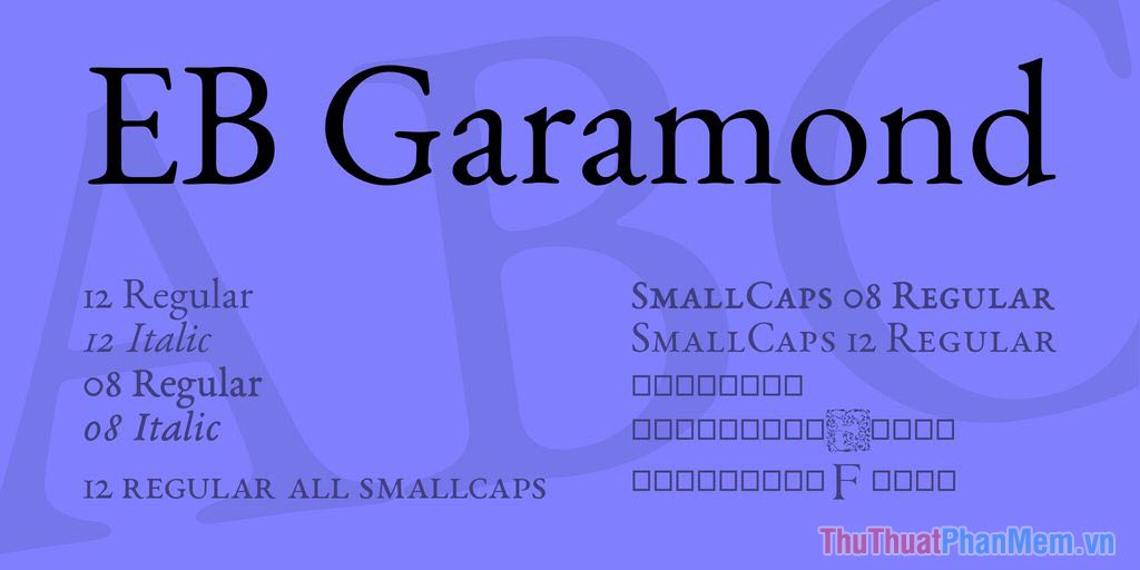 Garamond – Font chữ tiêu đề của nhiều cuốn sách