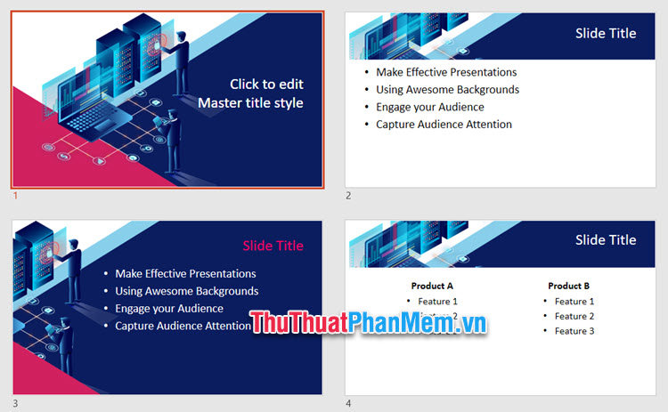 Mẫu Profile công ty bằng PowerPoint ngắn 5 slides
