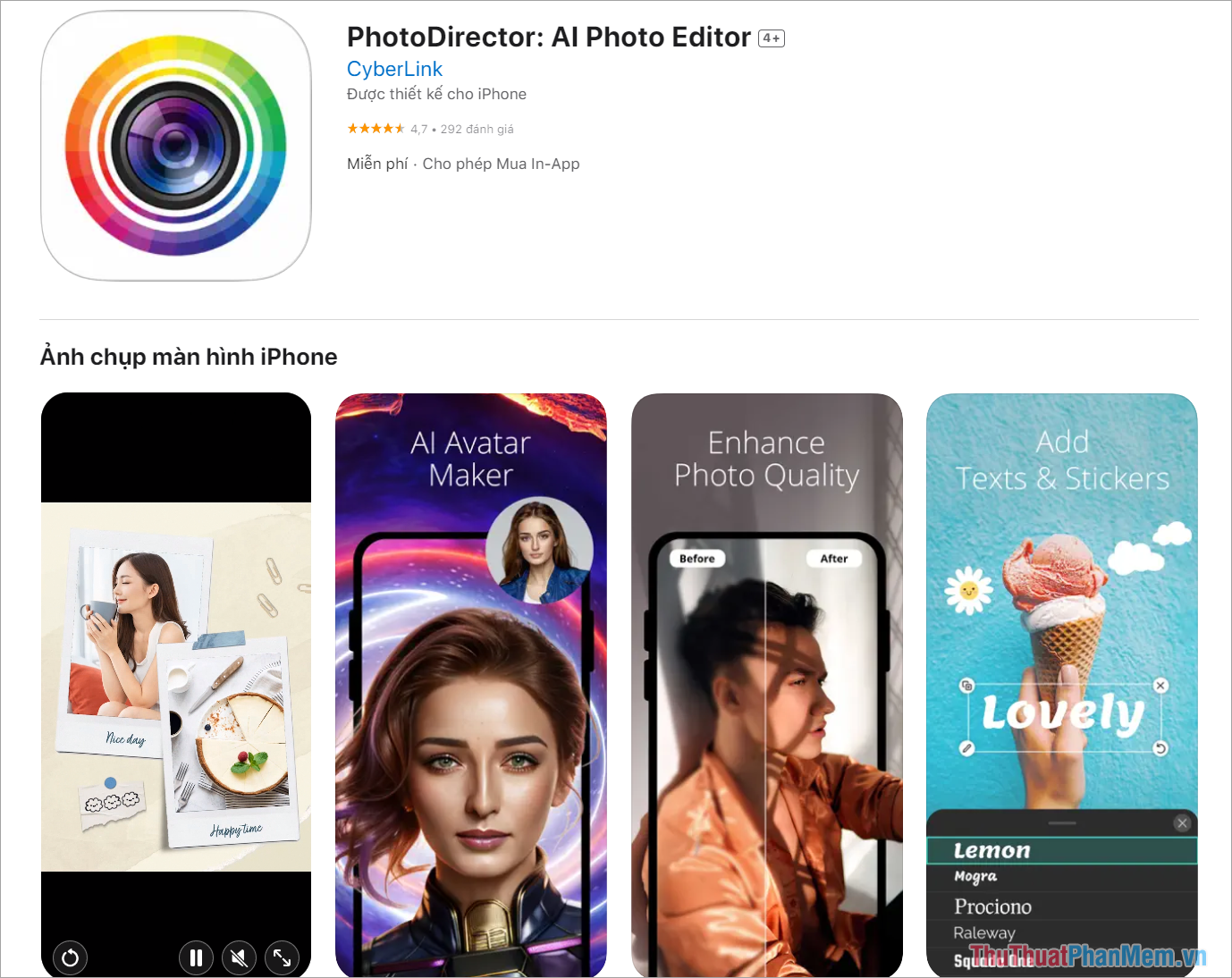 PhotoDirector Photo – App xóa chữ trên hình ảnh tốt nhất