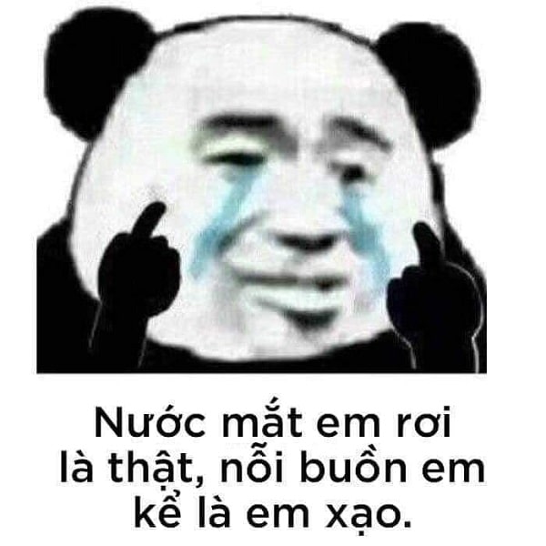 Meme gấu trúc Trung Quốc khóc