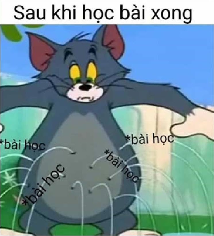 Hình hình ảnh meme Tom và Jerry hài hước