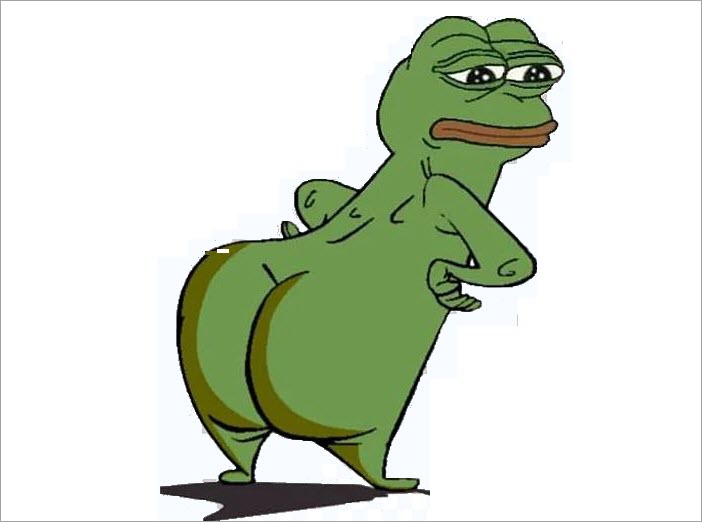 Hình meme ếch xanh hài hước