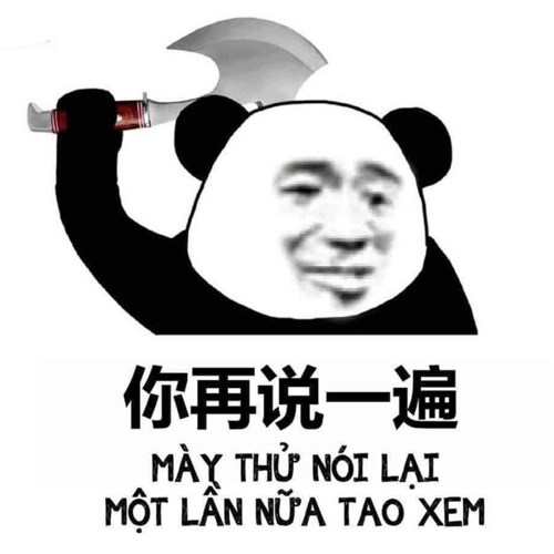 Meme gấu trúc chửi Trung Quốc