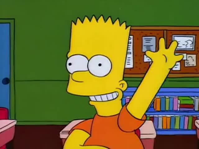 Meme Simpson giơ tay chất
