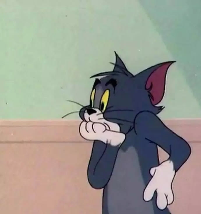 Meme Tom and Jerry sợ hãi