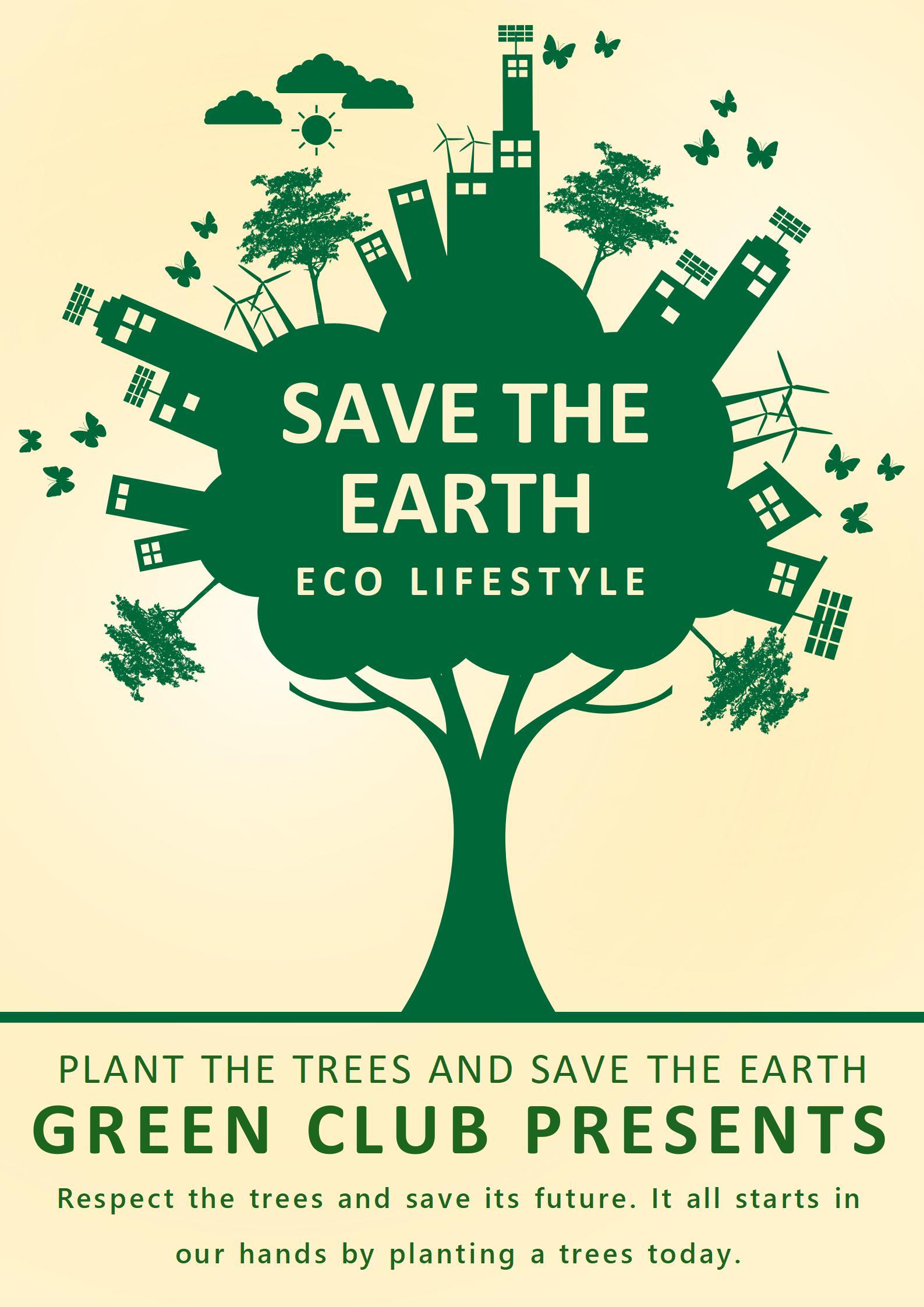 Poster bảo vệ rừng xanh