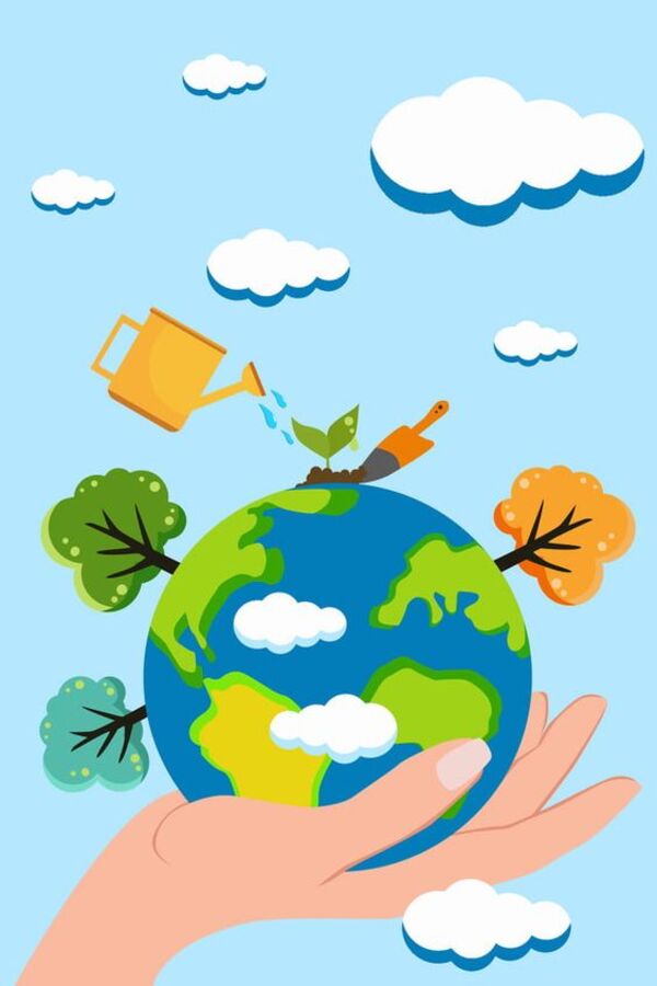 Poster chung tay bảo vệ môi trường