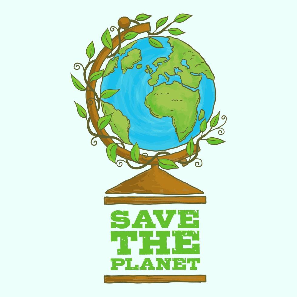 Poster chung tay bảo vệ trái đất