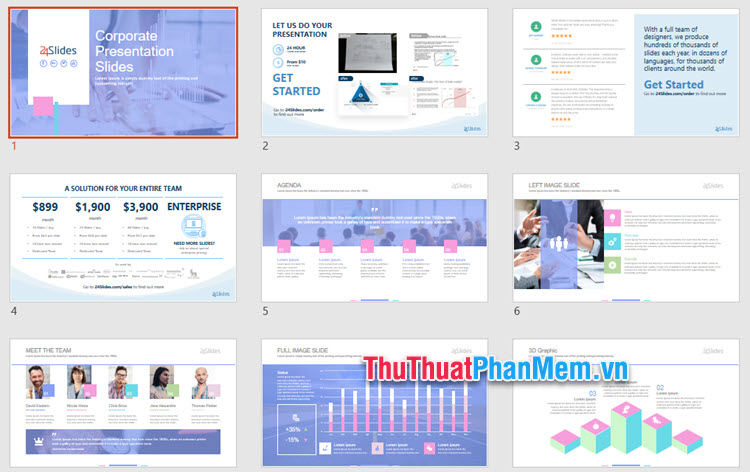 Mẫu PowerPoint thuyết trình nhóm đẹp nhất