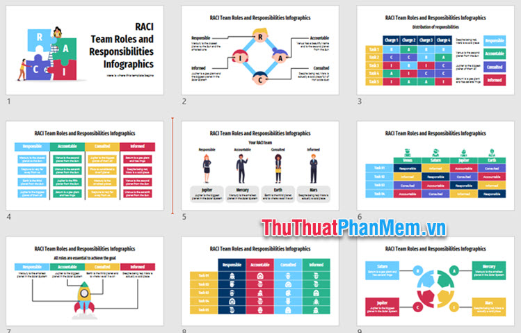 Mẫu PowerPoint thuyết trình nhóm đẹp và chuyên nghiệp nhất