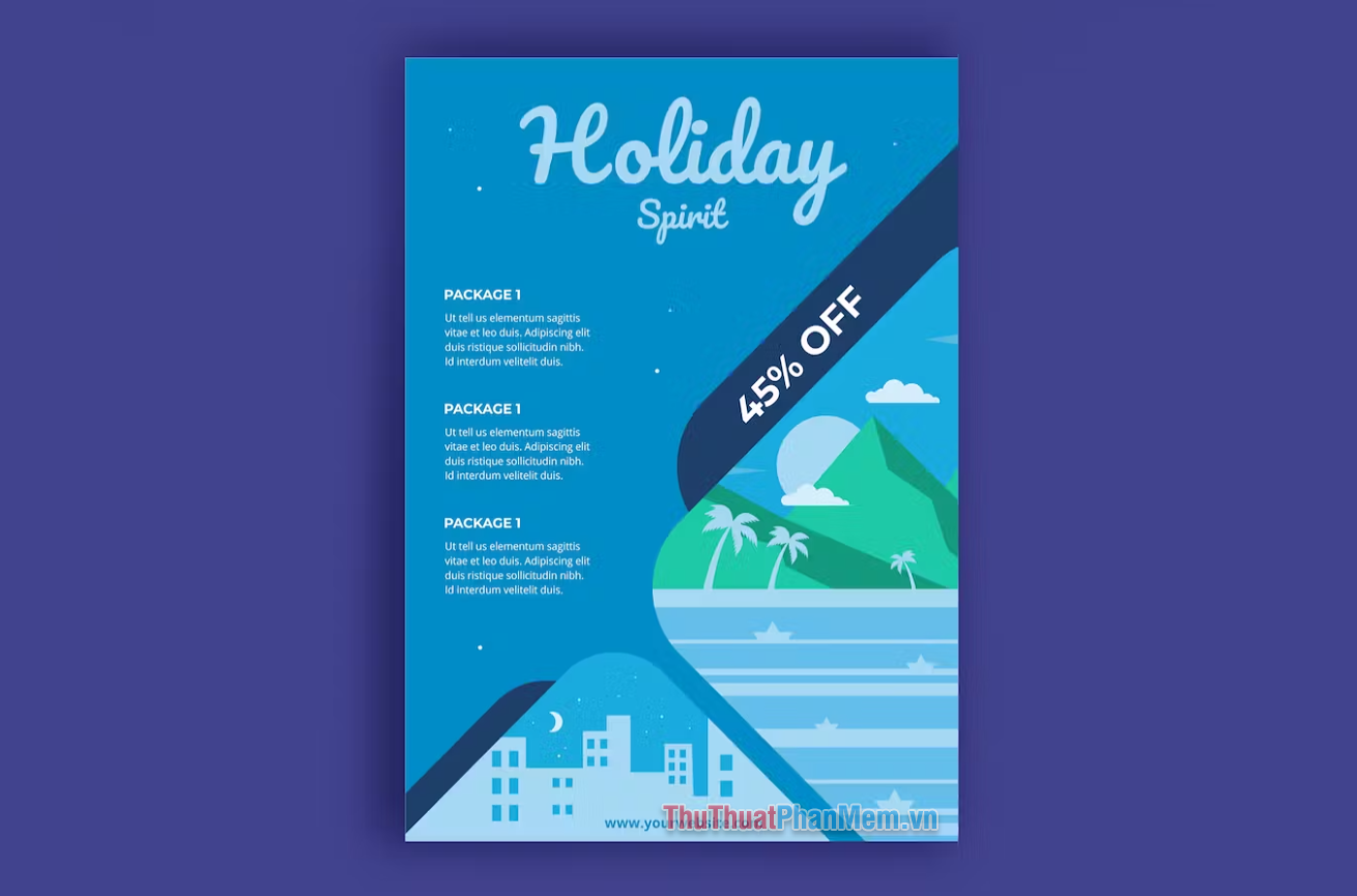 Mẫu Poster du lịch kỳ nghỉ hè