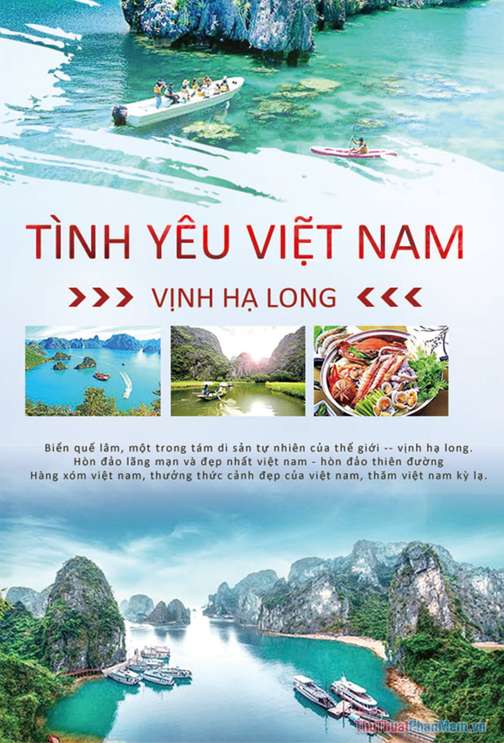 Mẫu Poster du lịch Việt Nam đẹp
