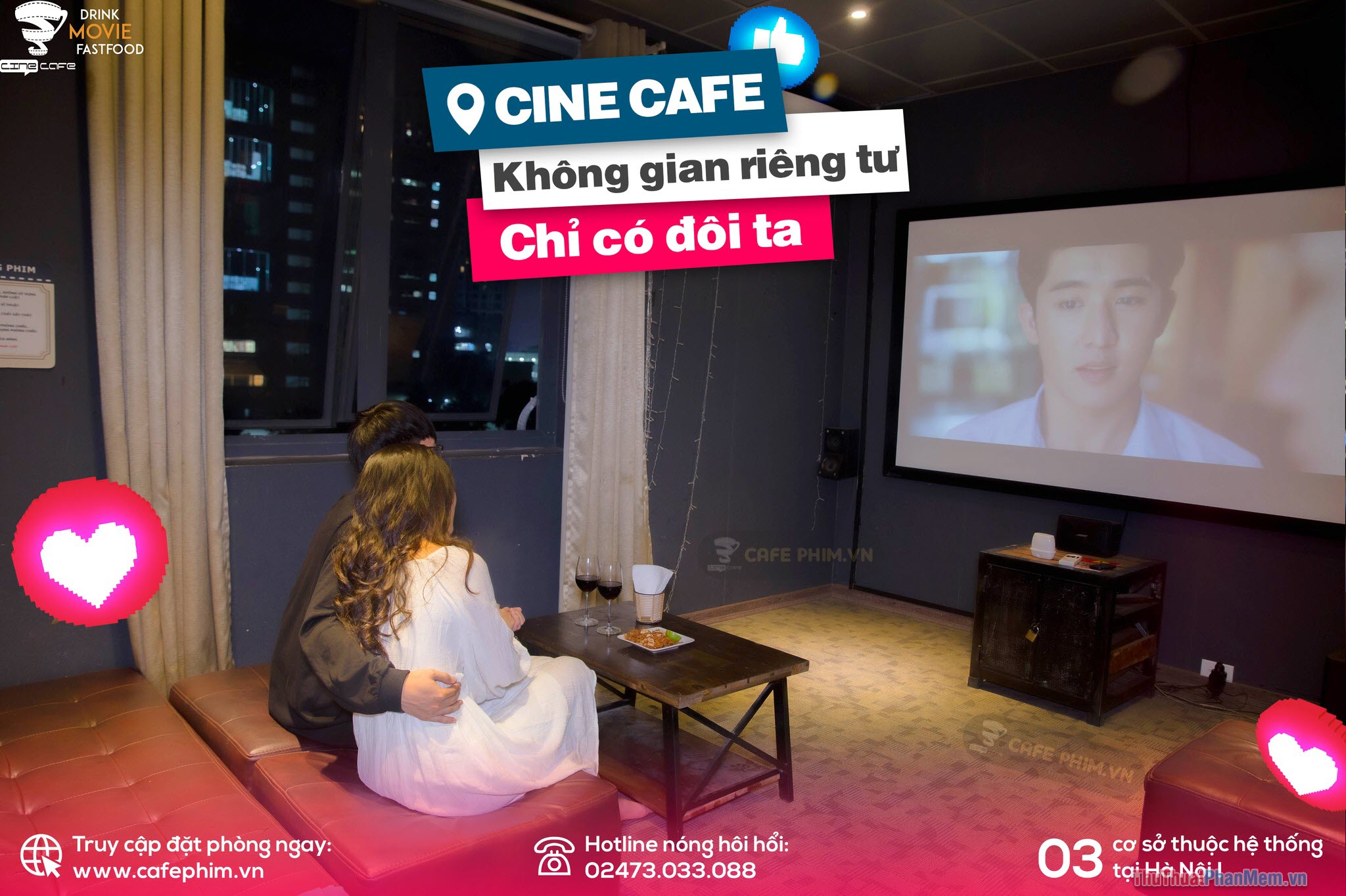 CINE CAFE – Cafe phim không gian riêng tư