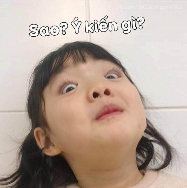 Meme em nhỏ bé Nước Hàn siêu hài hước