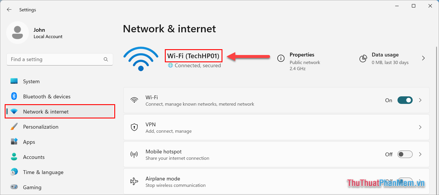 Cách xem Password Wifi trên Windows 11 bằng Terminal