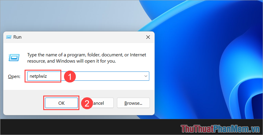 Cách tắt mật khẩu Windows 11 trong User Accounts