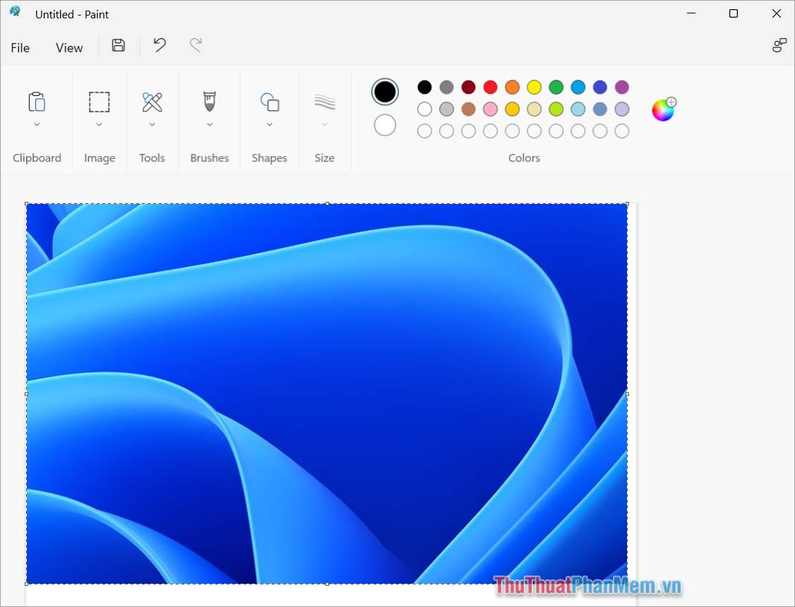 Mở Paint trên máy tính để dán ảnh chụp màn hình vào hệ thống Mở Paint trên máy tính để dán ảnh chụp màn hình vào hệ thống