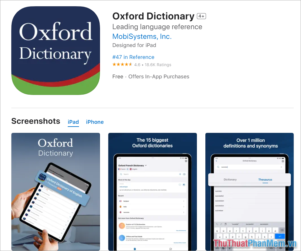 Oxford Dictionary – Từ điển tiếng Anh